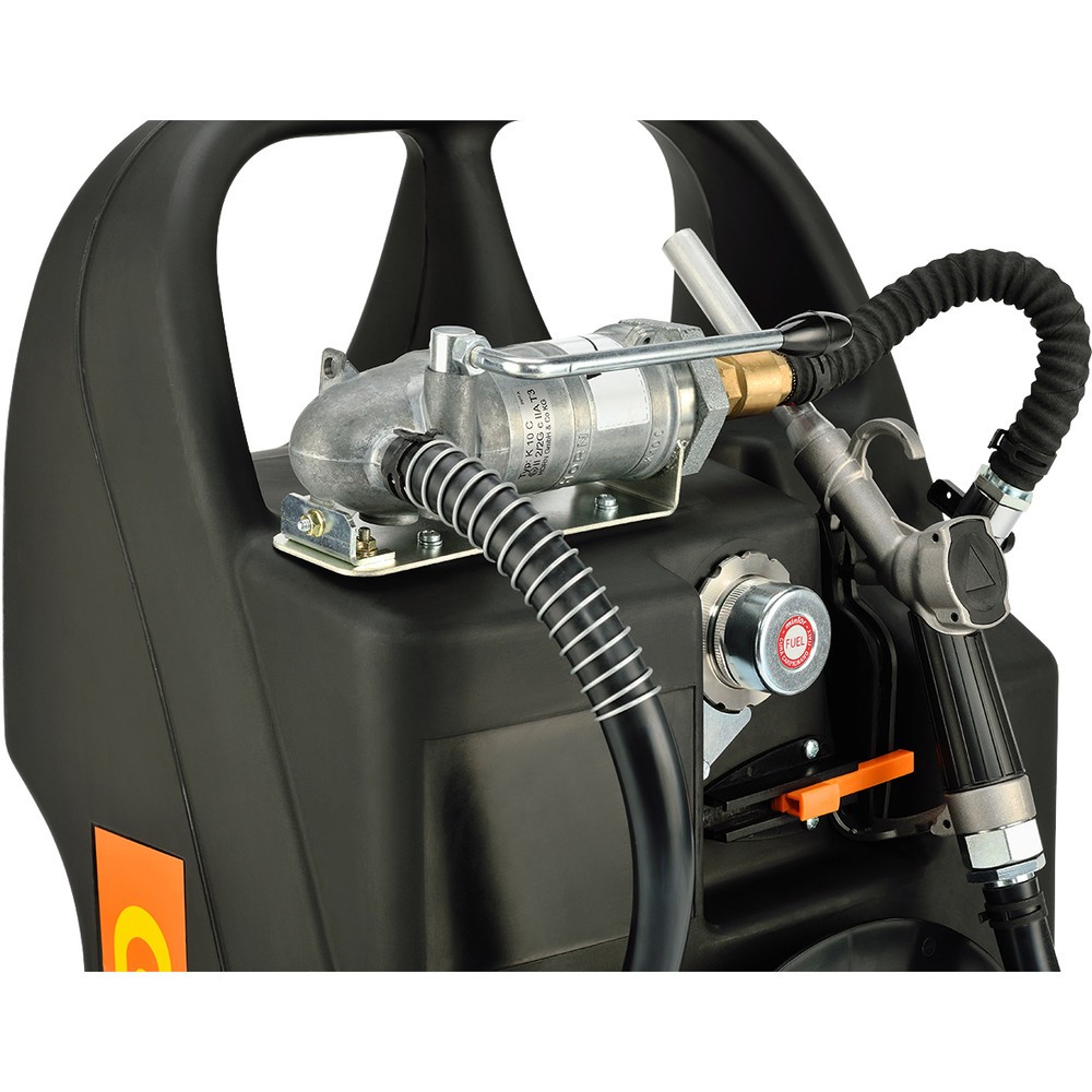 N° de l'image du produit 2 : Cart ravitailleur essence CEMO en PE, 60 l avec pompe manuelle