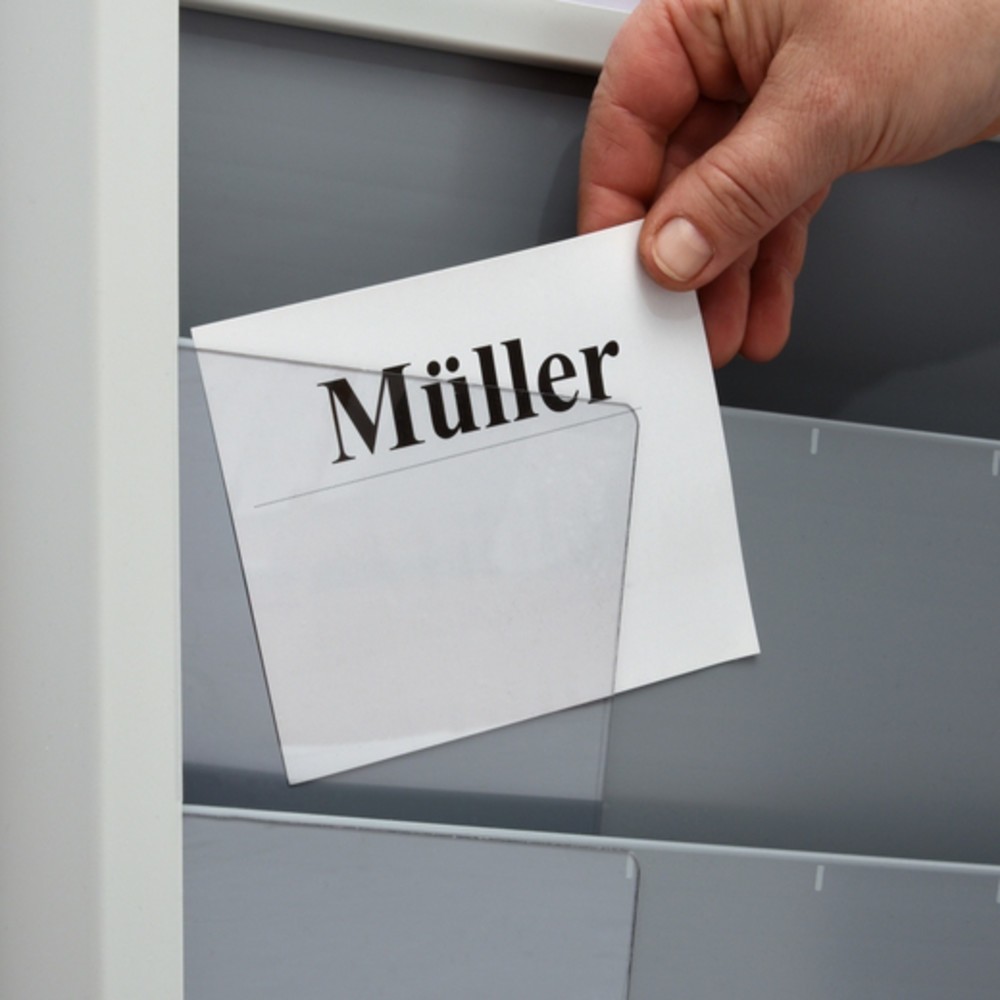 N° de l'image du produit 2 : Cartes à onglet pour panneaux muraux, non imprimées, 20 pces/unité de vente