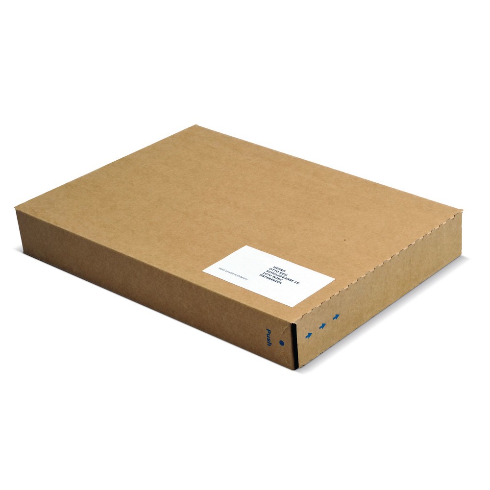 N° de l'image du produit 2 : Carton d’emballage Multibrief, dimensions intérieures LxlxH 240 x 165 x 46 mm, 25 pces/UV