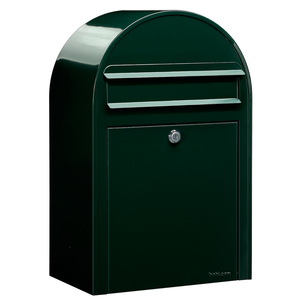 Immagine del prodotto: Cassetta delle lettere Bobi con apertura, AxLaxLu 500 x 320 x 210 mm, acciaio zincato, verde