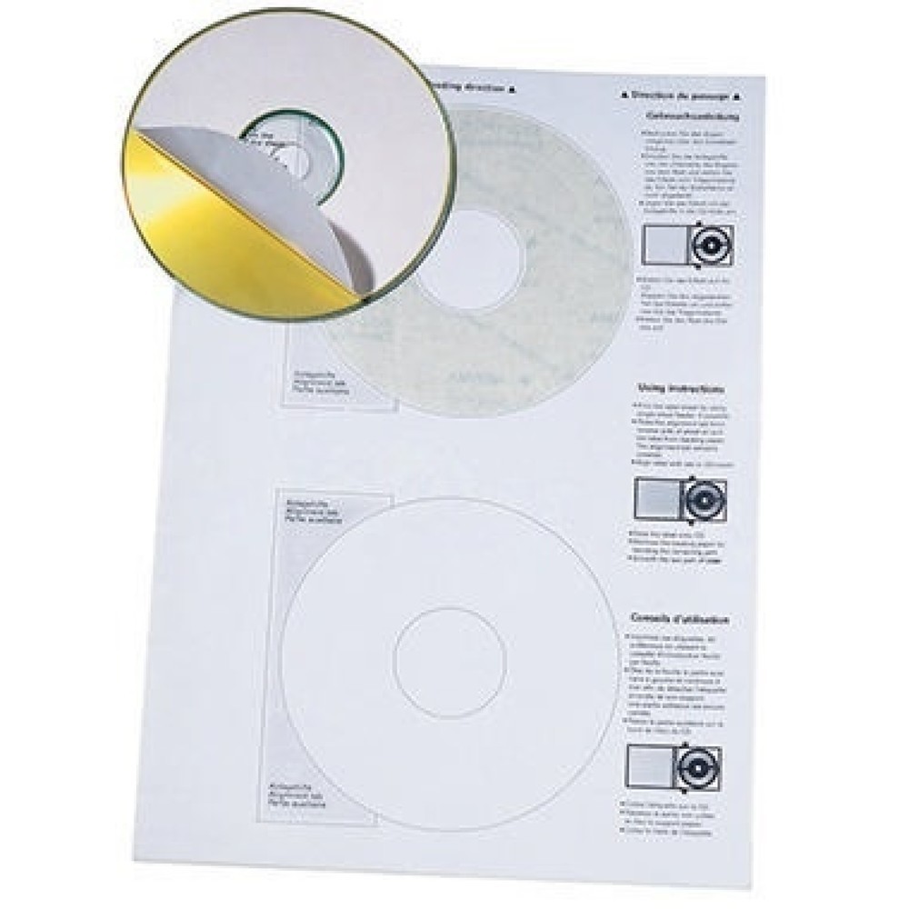 Produktabbildung Nr. 5: Soennecken CD/DVD Etikett 5770 116mm weiß 200 St./Pack.