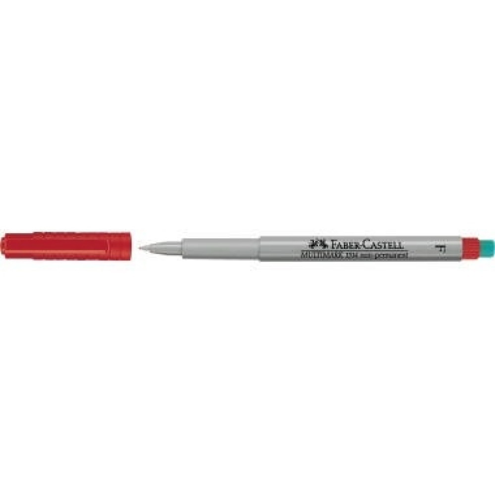 Produktabbildung: Faber Castell CD DVD-Marker MULTIMARK 0,6mm 151421 rot