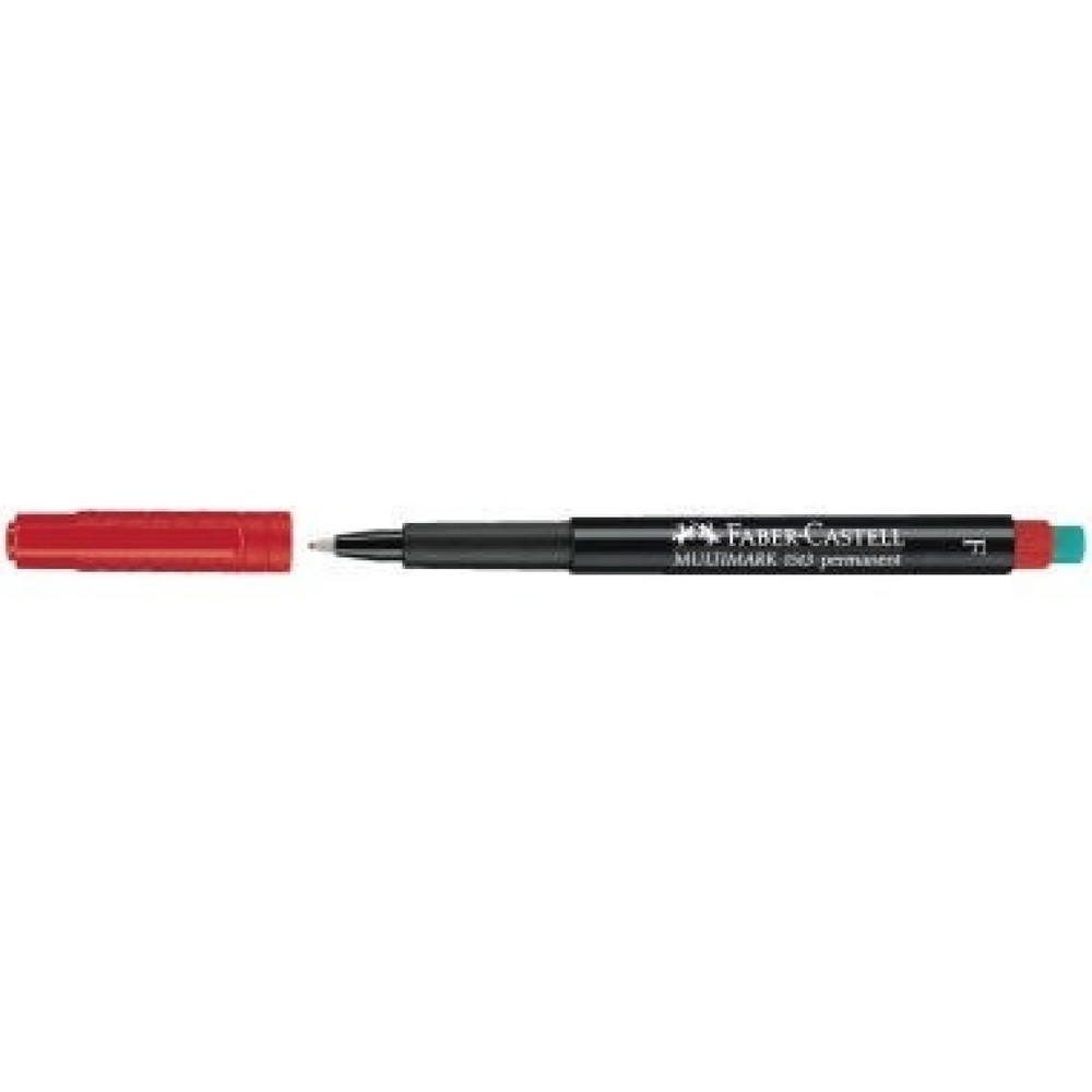 Produktabbildung Nr. 1: Faber Castell Folienschreiber MULTIMARK 151321 F mit Radierer rt