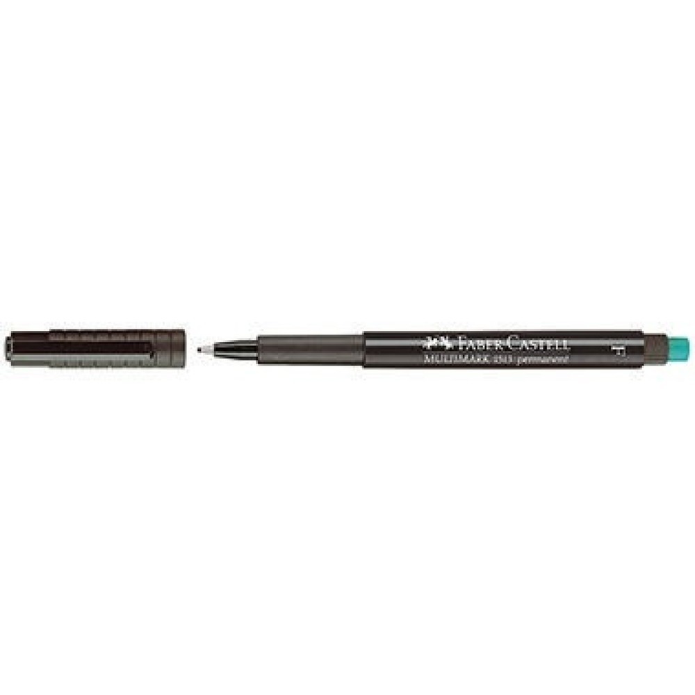 Produktabbildung: Faber Castell Folienschreiber MULTIMARK 151399 F mit Radierer sw