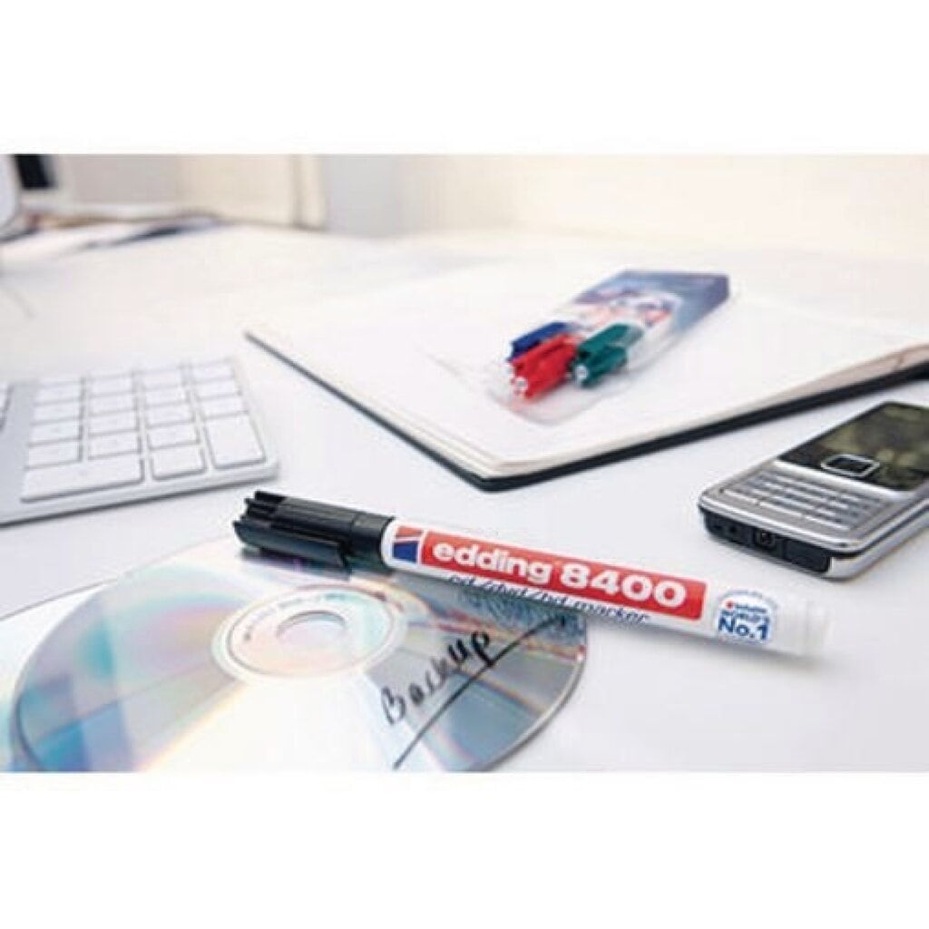 edding CD/DVD-Marker 8400 4-8400002 0,5-1mm Rundspitze rt Produktabbildung Nr. 7: edding CD/DVD-Marker 8400 4-8400002 0,5-1mm Rundspitze rt