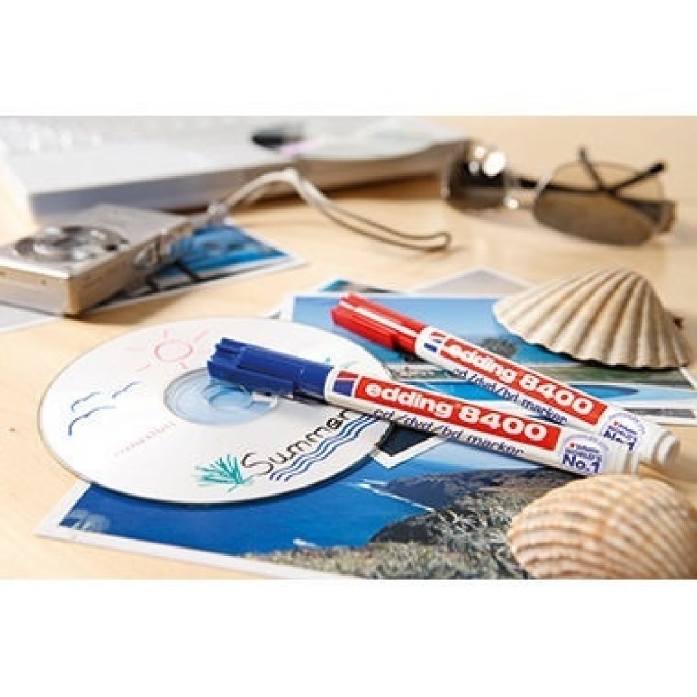Produktabbildung Nr. 8: edding CD/DVD-Marker 8400 4-8400002 0,5-1mm Rundspitze rt