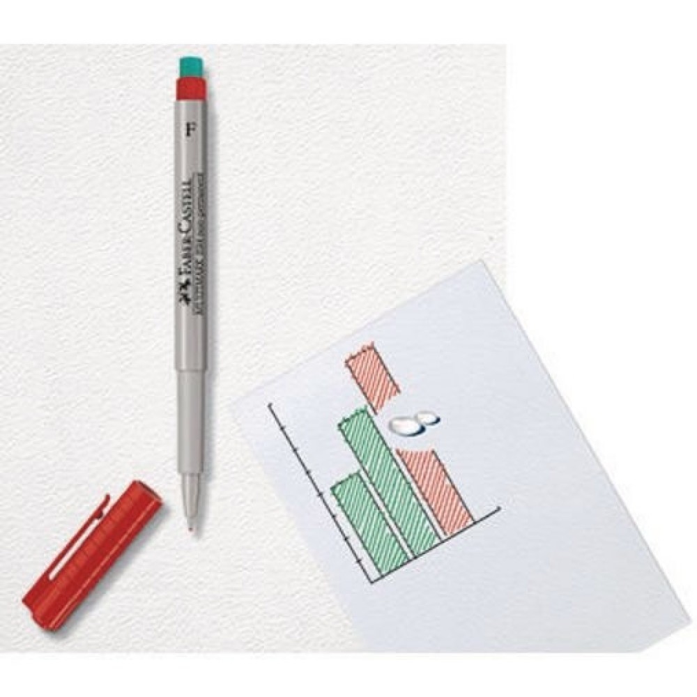 Produktabbildung Nr. 8: Faber Castell Folienschreiber MULTIMARK 152521 1mm rot