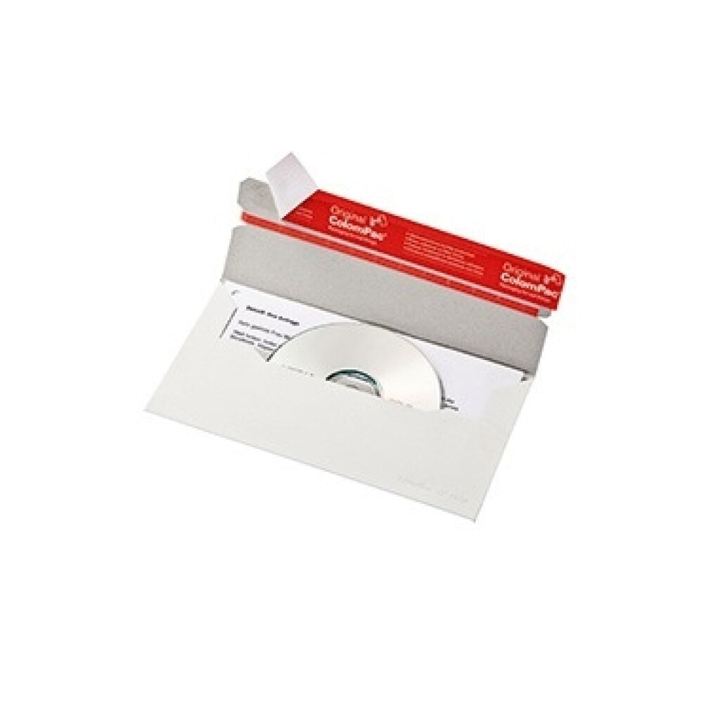 ColomPac CD/DVD-Versandtasche CP040.16 12,1x22cm weiß Produktabbildung: ColomPac CD/DVD-Versandtasche CP040.16 12,1x22cm weiß