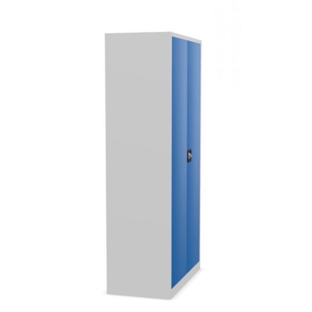 Produktabbildung Nr. 4: CEHA Flügeltürenschrank HF-ST, 5 OH, HxBxT 1.950 x 1.200 x 420 mm, pulverbeschichtete Fachböden, lichtgrau/enzianblau