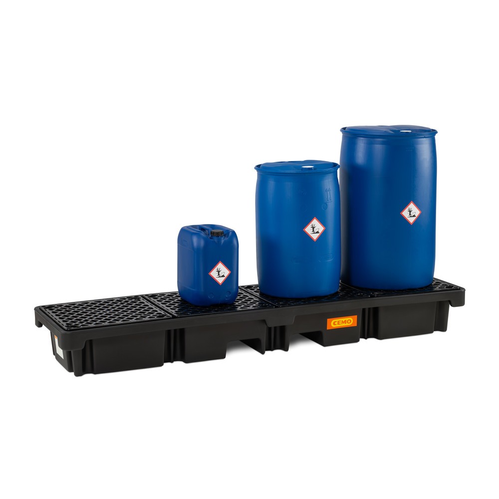 Produktabbildung Nr. 3: CEMO Fassauffangwanne 220/4e, 4x 200 l, Auffangvolumen 215 l