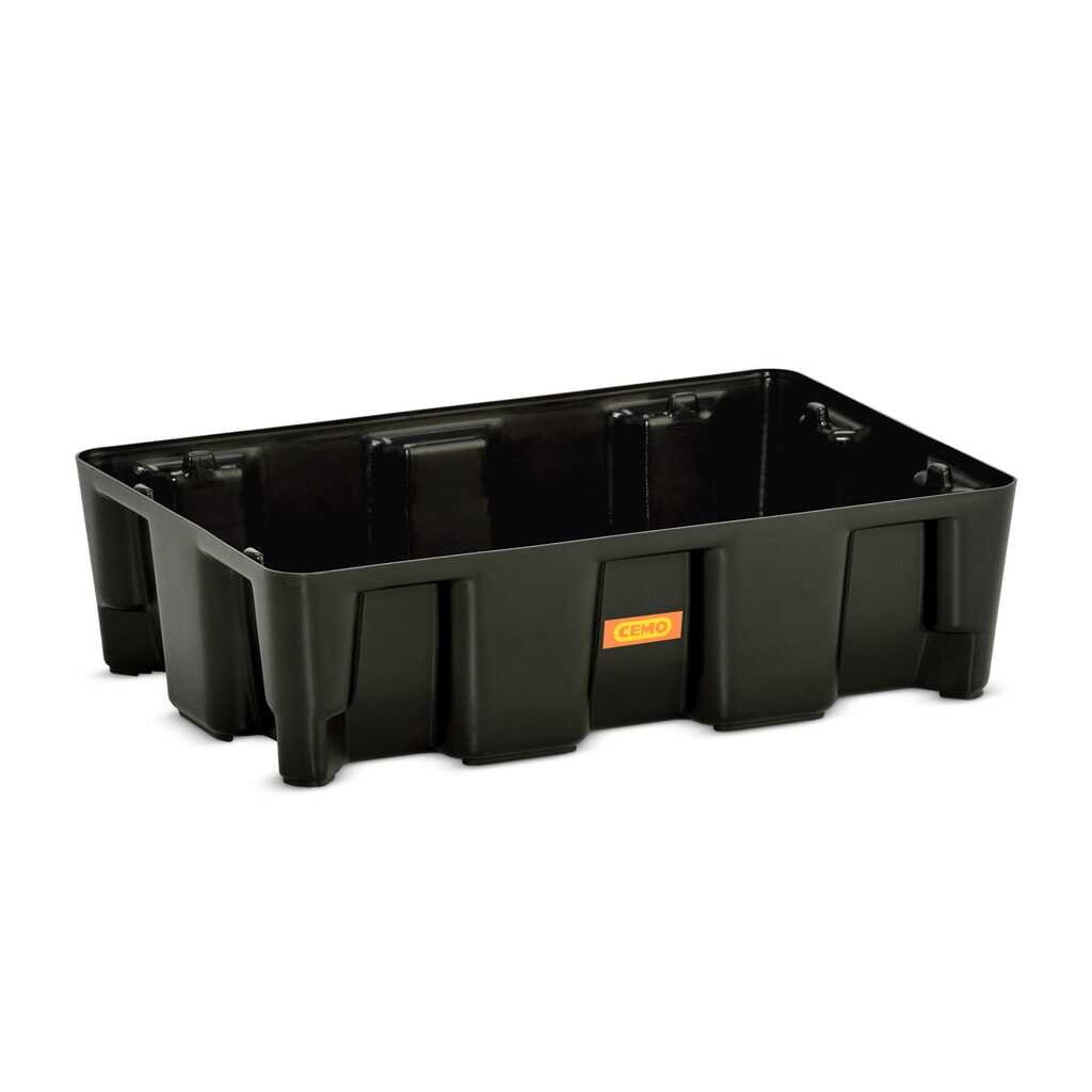 CEMO Kleingebinde-/Laborwanne aus PE, Auffangvolumen 25 l Produktabbildung: CEMO Kleingebinde-/Laborwanne aus PE, Auffangvolumen 25 l