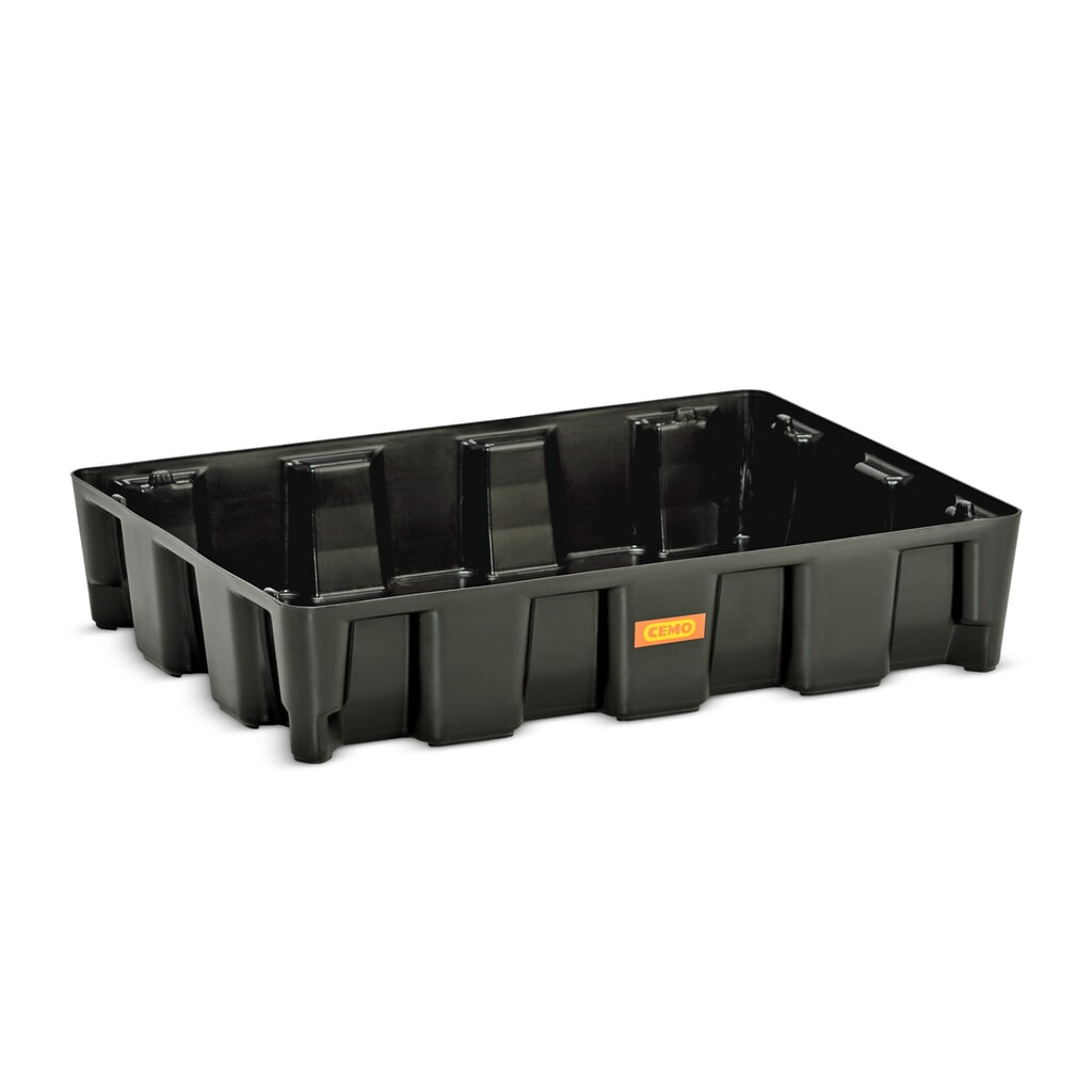 CEMO Kleingebinde-/Laborwanne aus PE, Auffangvolumen 60 l Produktabbildung: CEMO Kleingebinde-/Laborwanne aus PE, Auffangvolumen 60 l
