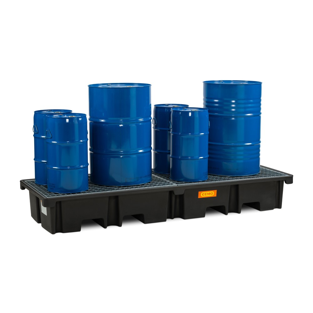 Productafbeelding nr. 2: Palletlekbak CEMO 425/4e, voor 2 pallets 1.200 x 800 mm in de lengte, inhoud 425 l, incl. stalen rooster