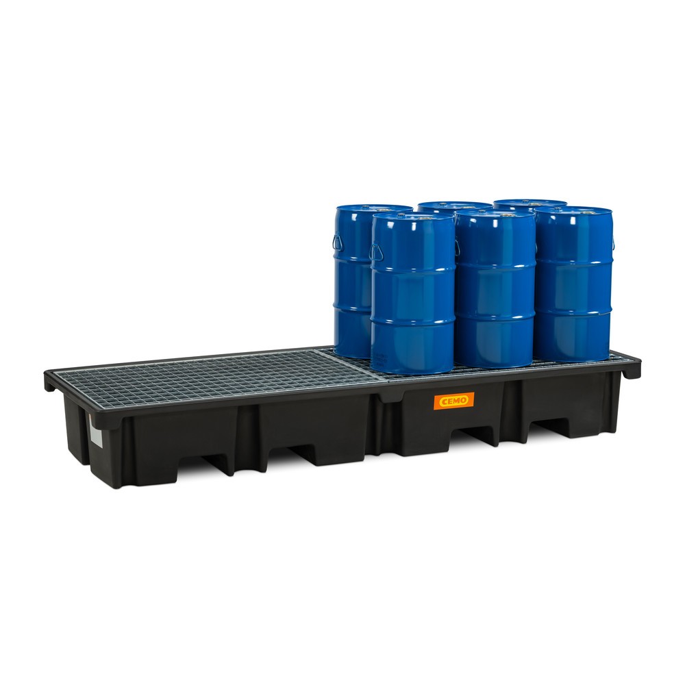 Productafbeelding nr. 3: Palletlekbak CEMO 425/4e, voor 2 pallets 1.200 x 800 mm in de lengte, inhoud 425 l, incl. stalen rooster