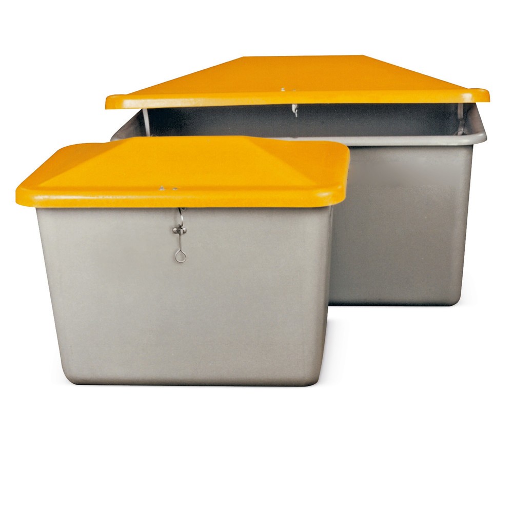 Produktabbildung Nr. 1: Streugutbehälter CEMO, grau/orange, 1.100 Liter