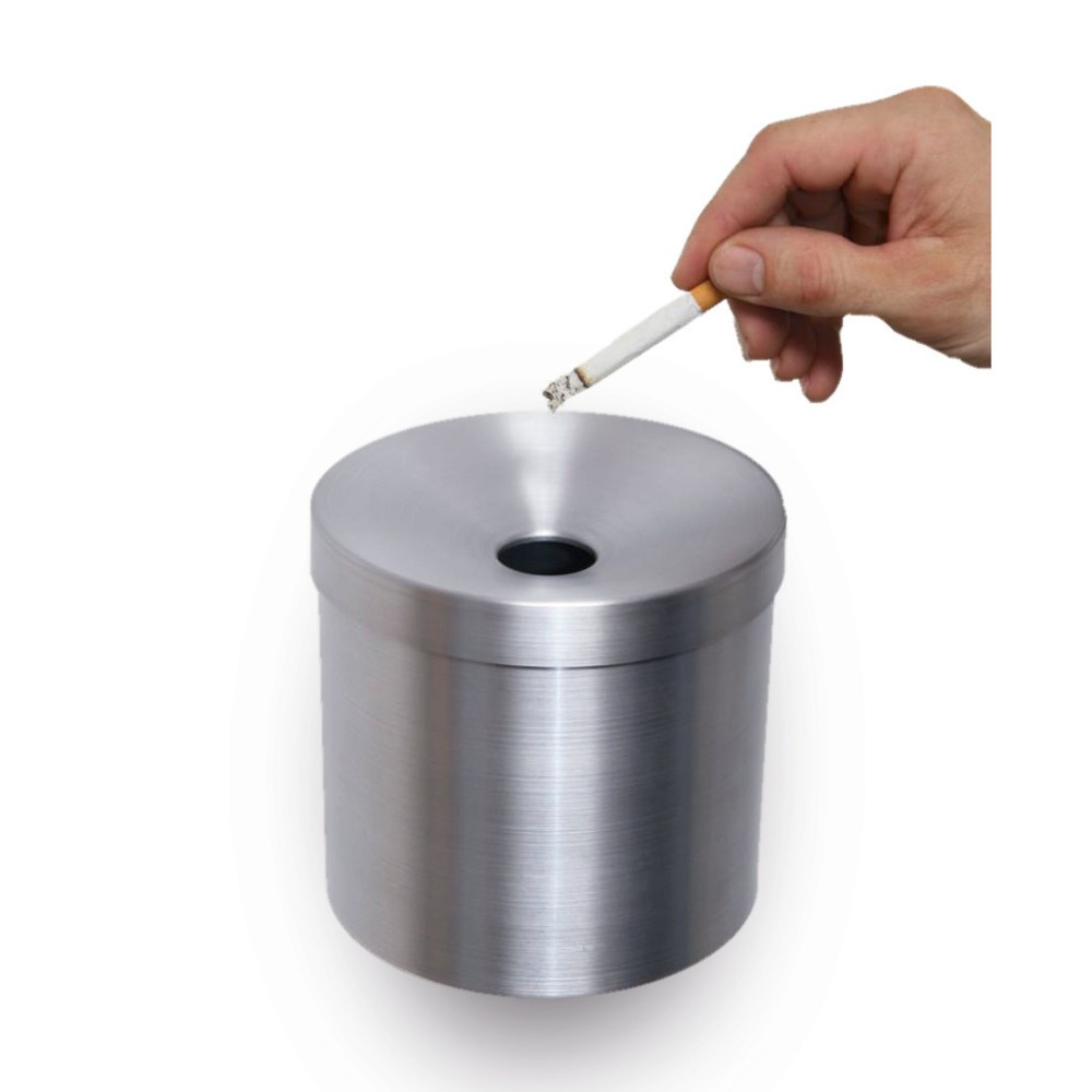 Illustration du produit: Cendrier mural en aluminium, sans toit de protection