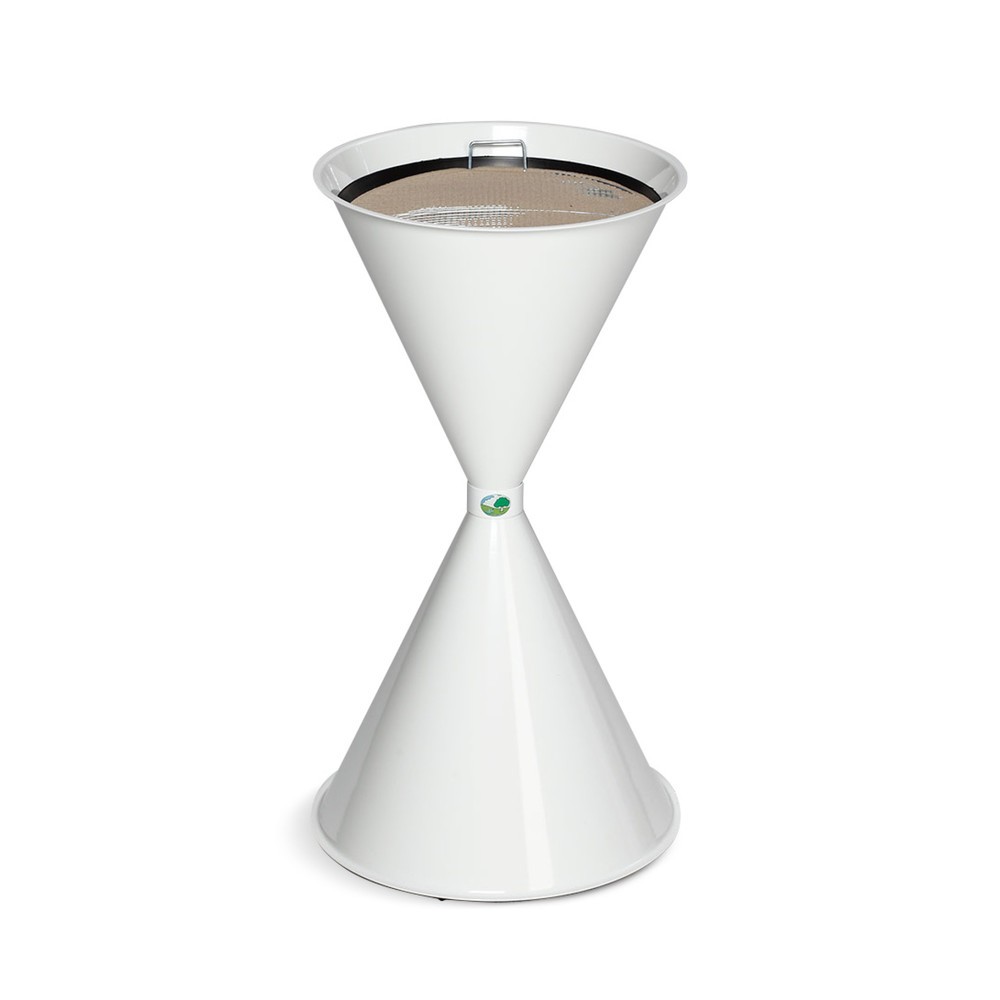 Illustration du produit: Cendrier VAR® CLASSIC, acier, blanc signalisation