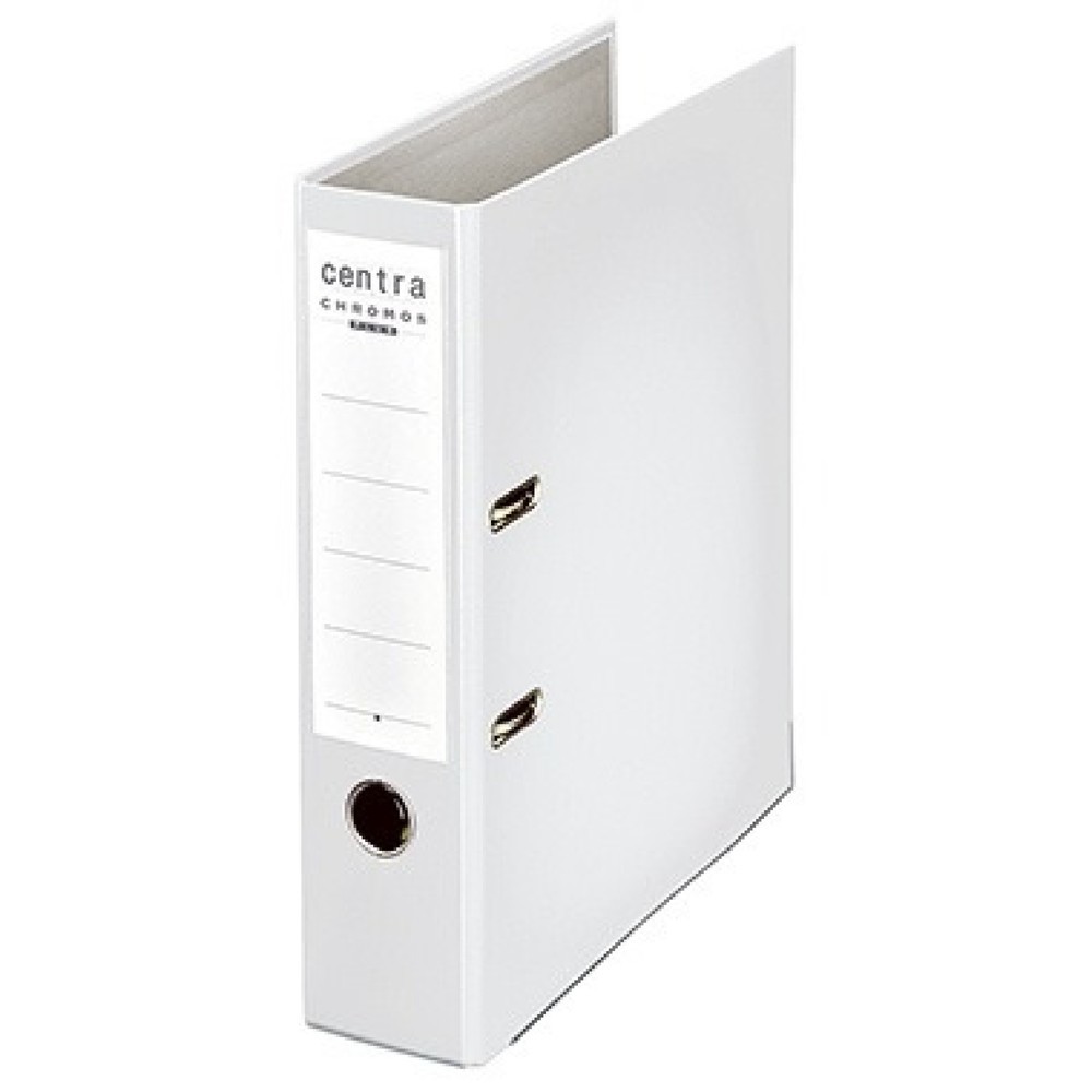Produktabbildung: CENTRA Ordner CHROMOS A4 80mm 230137 weiß