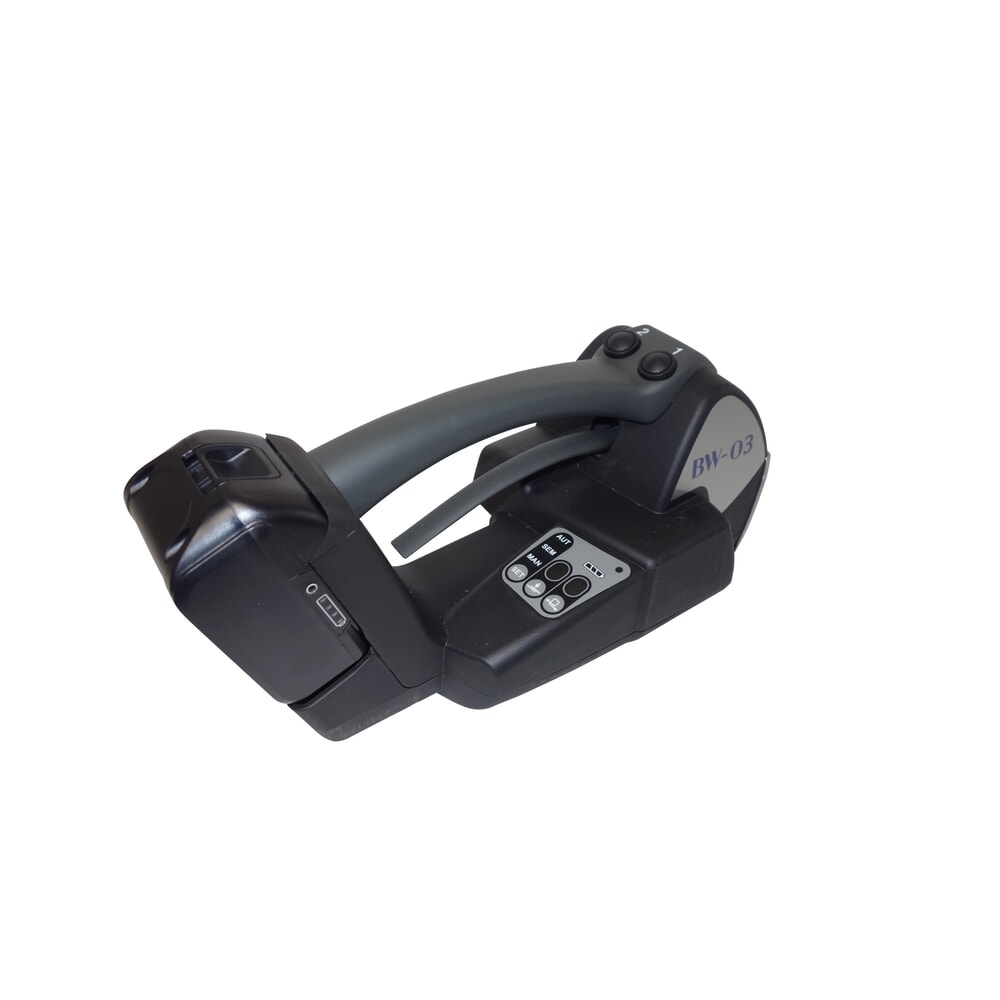 N° de l'image du produit 5 : Appareil de cerclage à batterie BW-03 Plus, entièrement automatique, pour bandes PP et PET, largeur de feuillard 12-16 mm