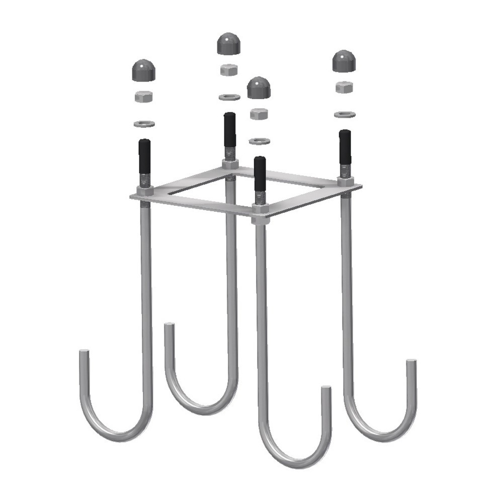 Imagen del producto: Cesta de montaje para hormigonado en hormigón para acordonado de elevación Premium, soportes de soporte