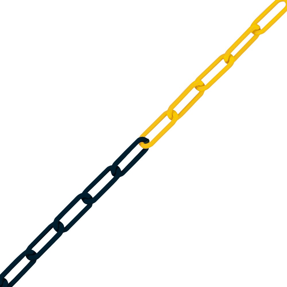 Illustration du produit: URBANUS Chaîne de protection pour potelet à chaîne mobile, longueur 10 m, noir/jaune