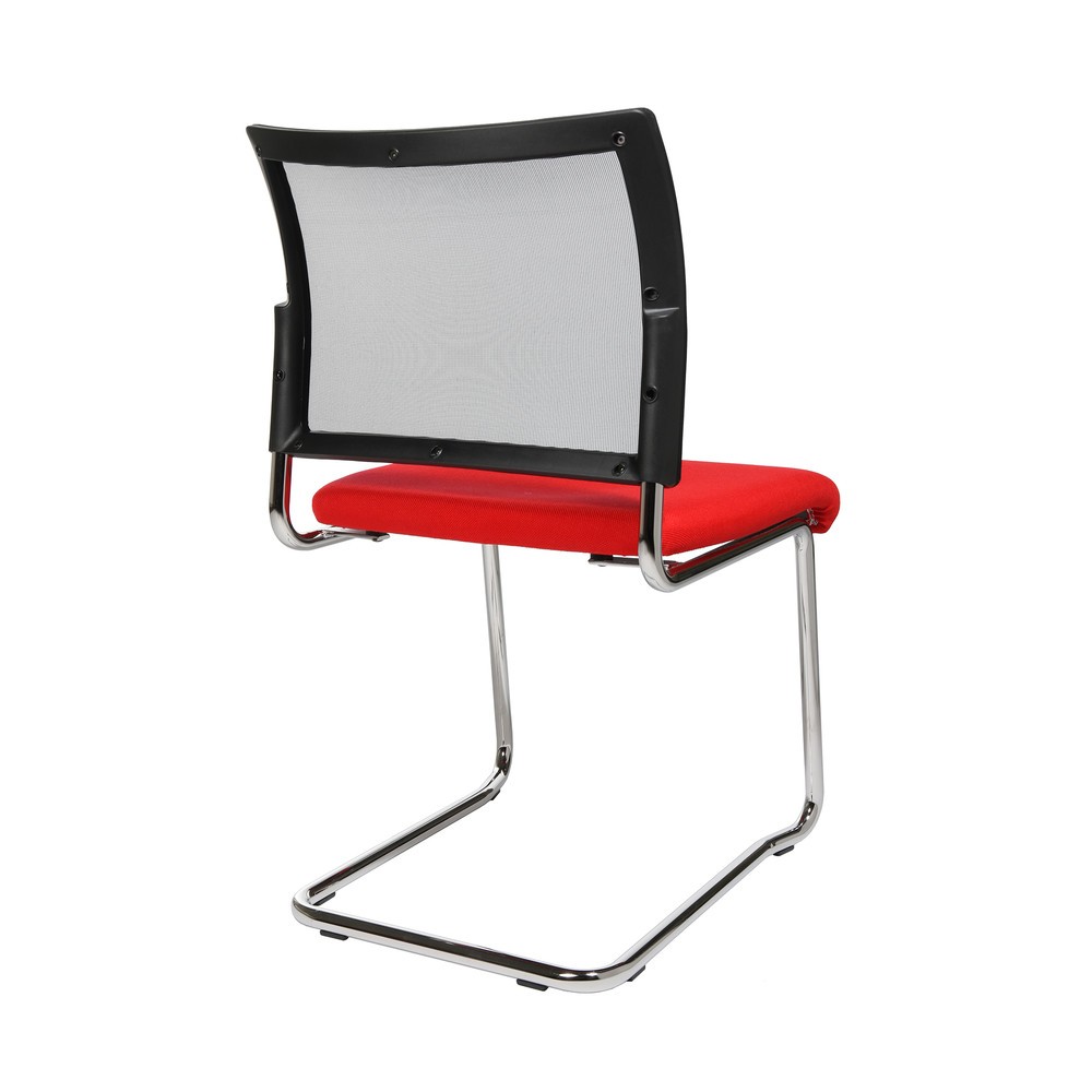 N° de l'image du produit 3 : Chaise cantilever Topstar® New Age avec dossier resille, rouge