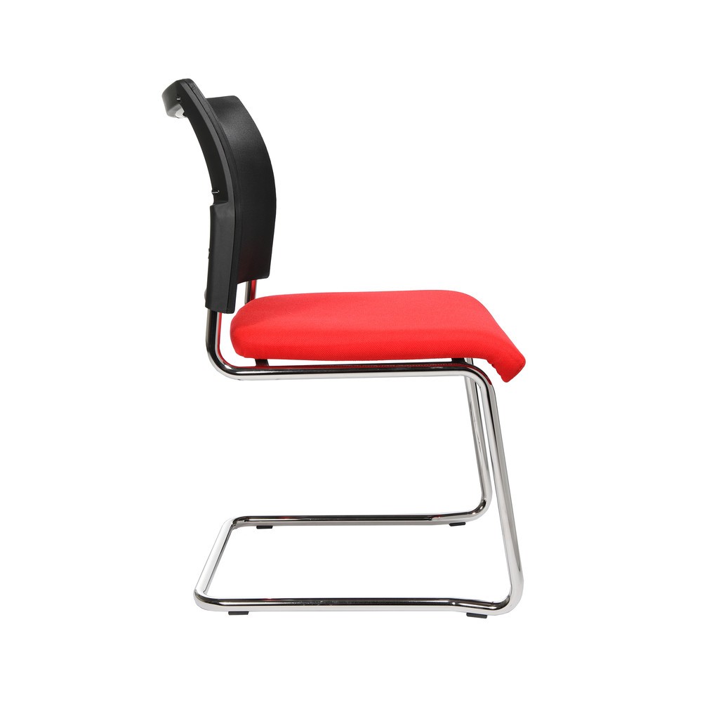 N° de l'image du produit 4 : Chaise cantilever Topstar® New Age avec dossier resille, rouge