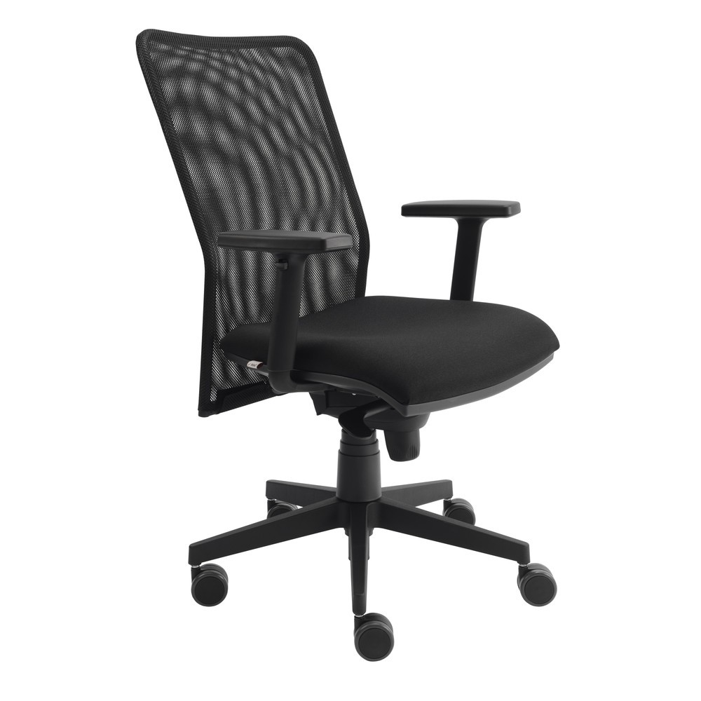 N° de l'image du produit 2 : Chaise de bureau pivotante Hammerbacher Solid 2, dossier en mesh, accoudoirs réglables en hauteur