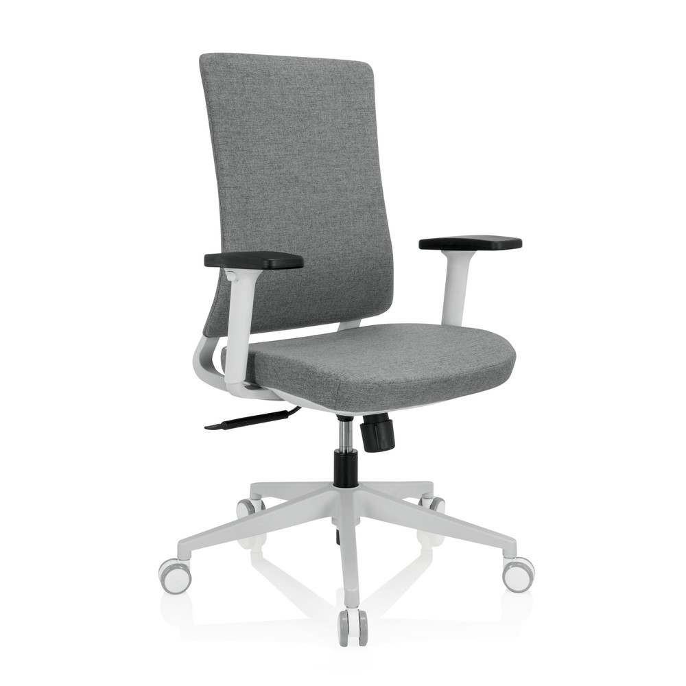 N° de l'image du produit 6 : Chaise de bureau / chaise pivotante hjh OFFICE COMFIO WP tissu, gris
