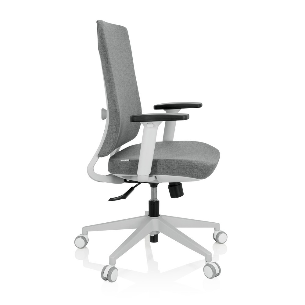 N° de l'image du produit 7 : Chaise de bureau / chaise pivotante hjh OFFICE COMFIO WP tissu, gris