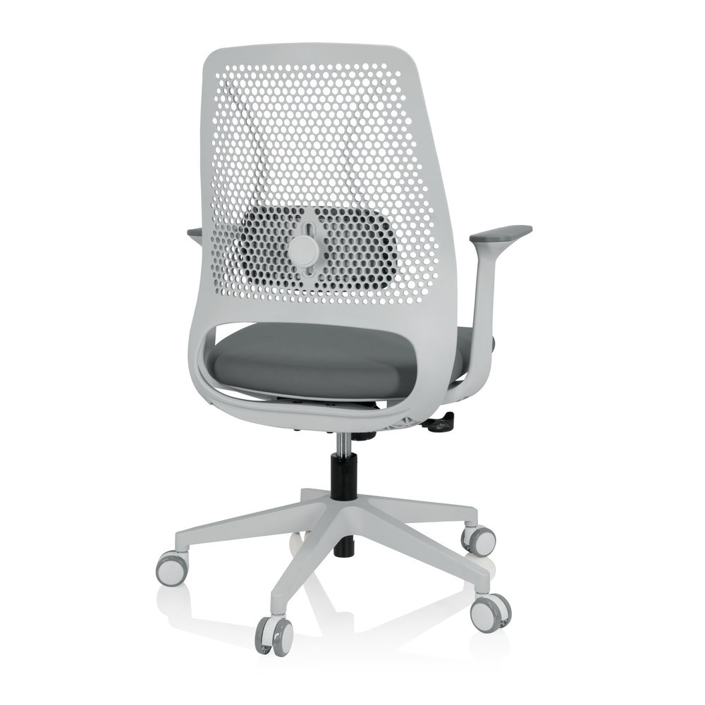 N° de l'image du produit 10 : Chaise de bureau / chaise pivotante hjh OFFICE PARFERIO W tissu, gris