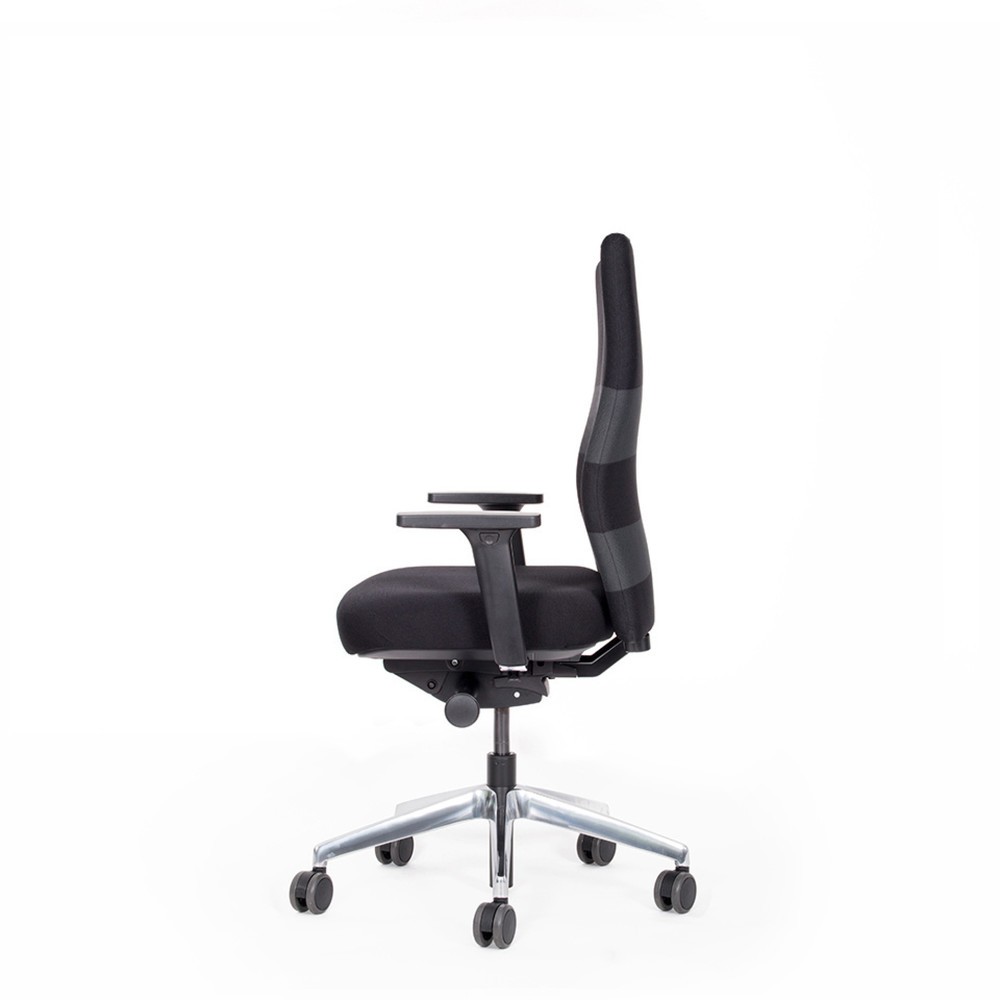 N° de l'image du produit 2 : Chaise de bureau lento agilis AG10, noir, 100 % polyester