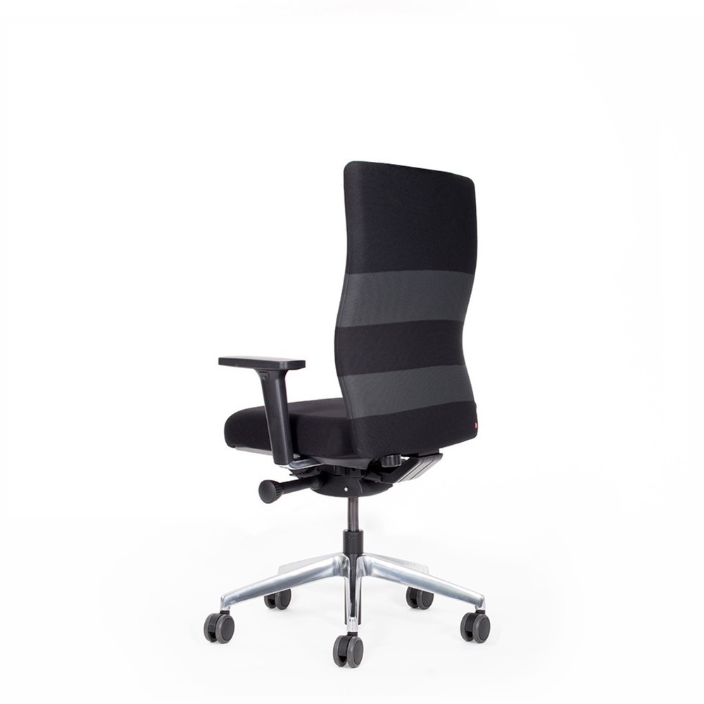 N° de l'image du produit 3 : Chaise de bureau lento agilis AG10, noir, 100 % polyester