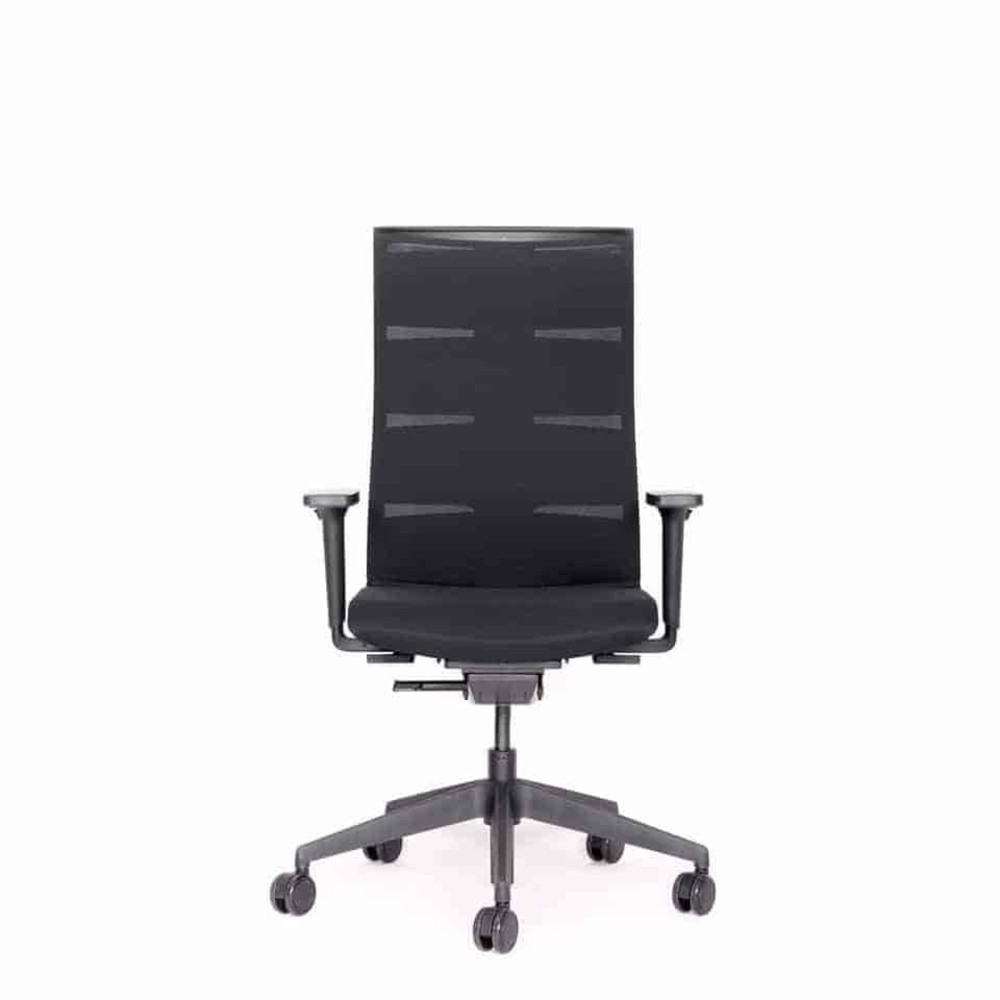 Illustration du produit: Chaise de bureau lento agilis matrix MT12, 100 % polyester, noir