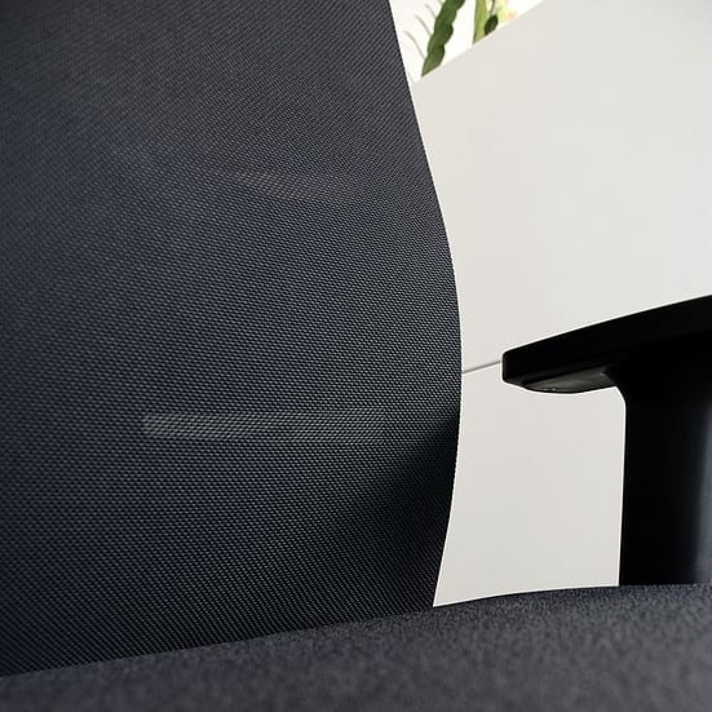 N° de l'image du produit 6 : Chaise de bureau lento agilis matrix MT12, 100 % polyester, noir