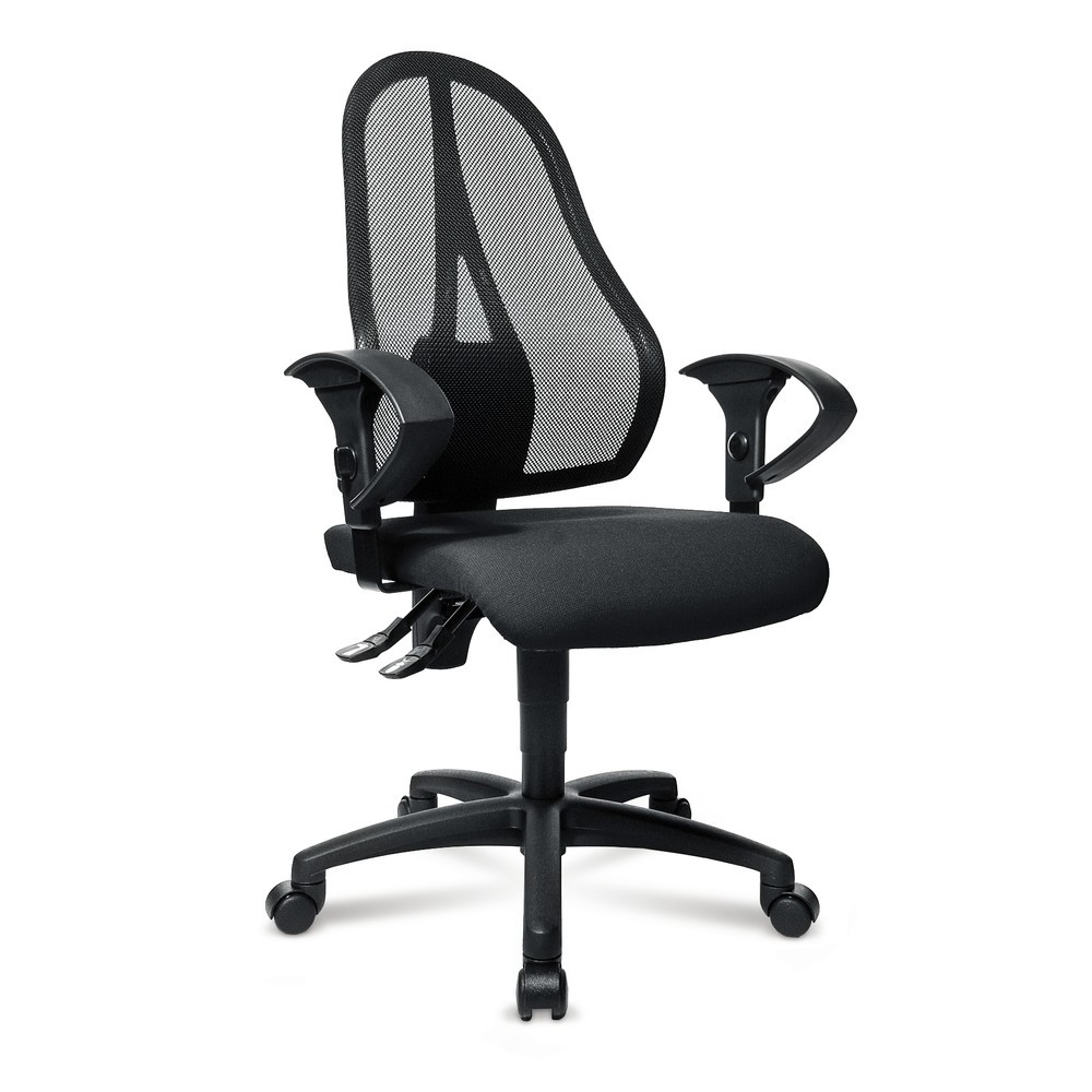 N° de l'image du produit 3 : Chaise de bureau pivotante Topstar® Open Point P, noir