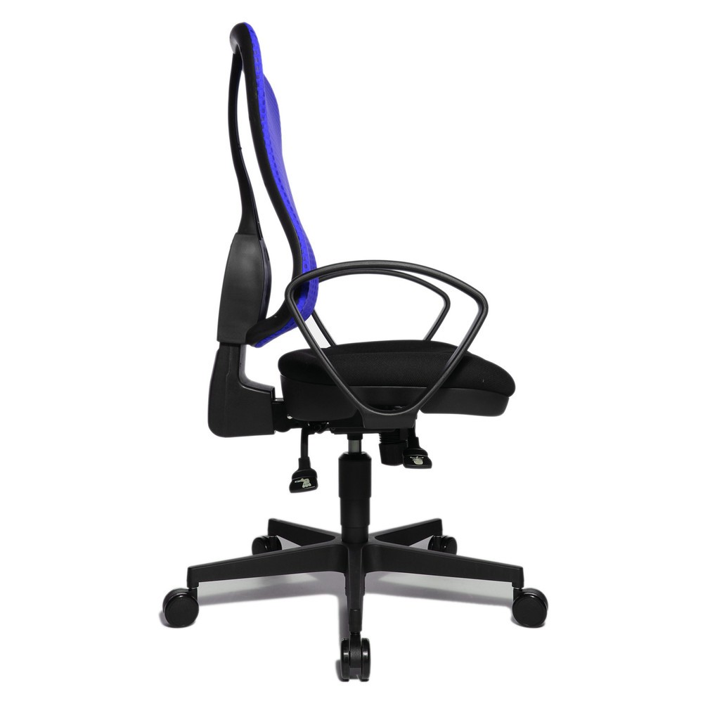 N° de l'image du produit 4 : Chaise de bureau pivotante Topstar® Head Point SY, assise galbée, bleu foncé/noir