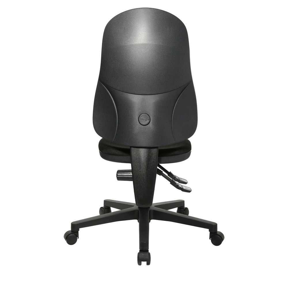 N° de l'image du produit 3 : Chaise de bureau pivotante Topstar® Point 60, assise galbée, noir