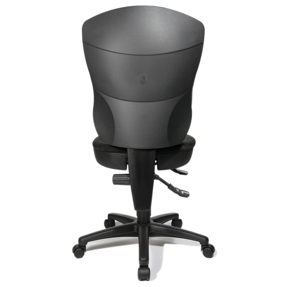 N° de l'image du produit 2 : Chaise de bureau pivotante Topstar® Point 80, grand dossier, assise galbée, gris anthracite