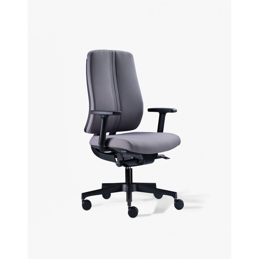 N° de l'image du produit 1 : Chaise de bureau pivotante Tam de BISLEY, mécanisme synchrone, soutien lombaire, dossier rembourré