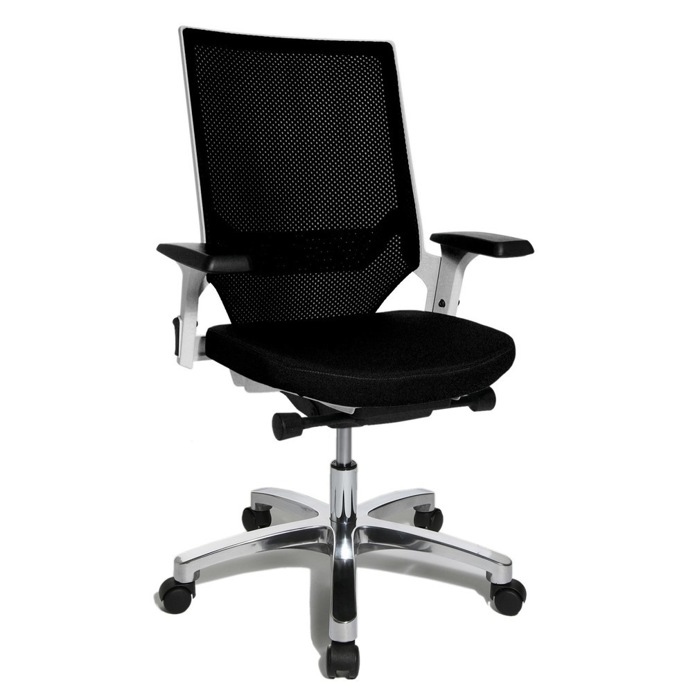 N° de l'image du produit 2 : Chaise de bureau pivotante Topstar® autosynchrone, dossier en mesh, noire