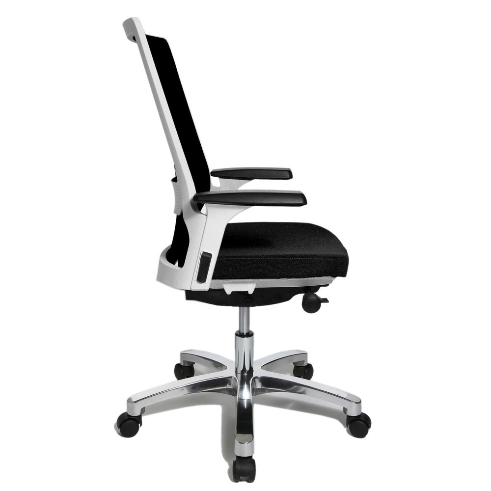 N° de l'image du produit 3 : Chaise de bureau pivotante Topstar® autosynchrone, dossier en mesh, noire
