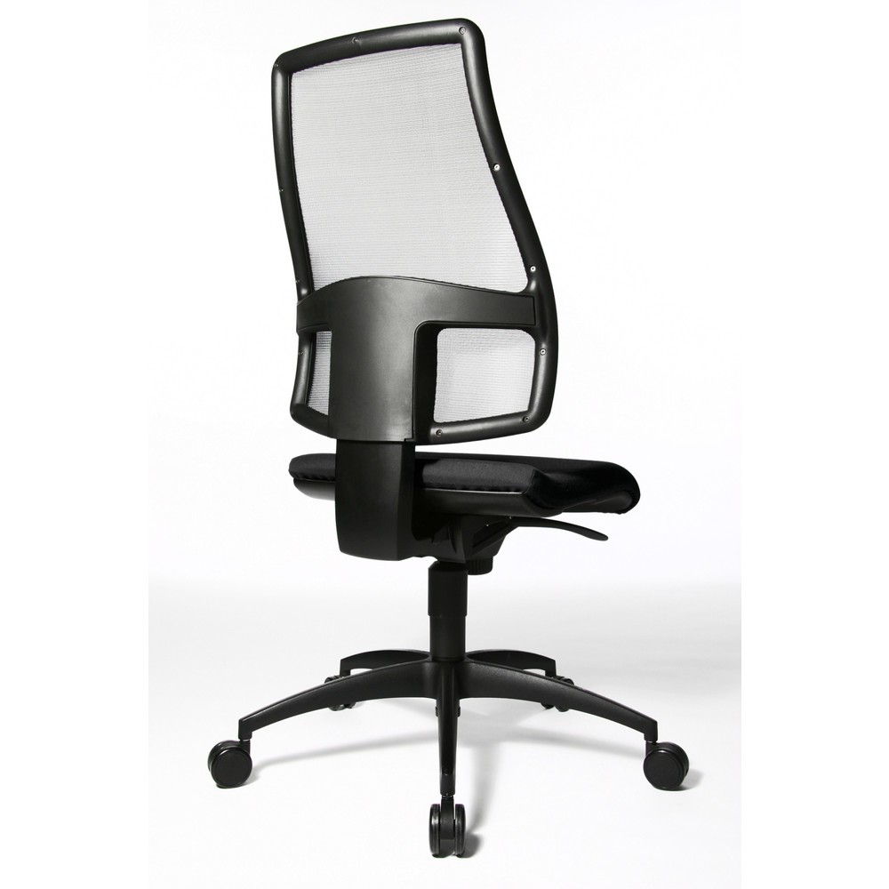 N° de l'image du produit 3 : Chaise de bureau pivotante Topstar® Syncro, dossier en mesh respirant, noire