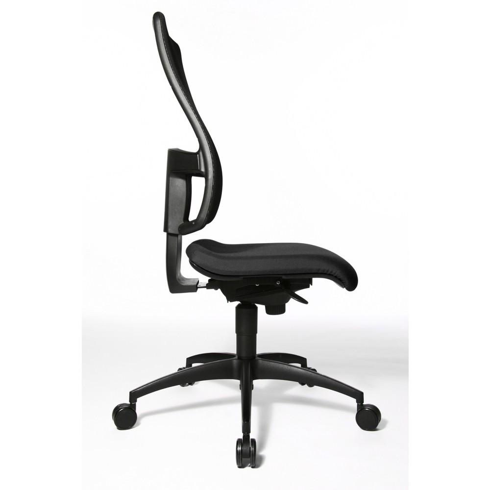 N° de l'image du produit 4 : Chaise de bureau pivotante Topstar® Syncro, dossier en mesh respirant, noire