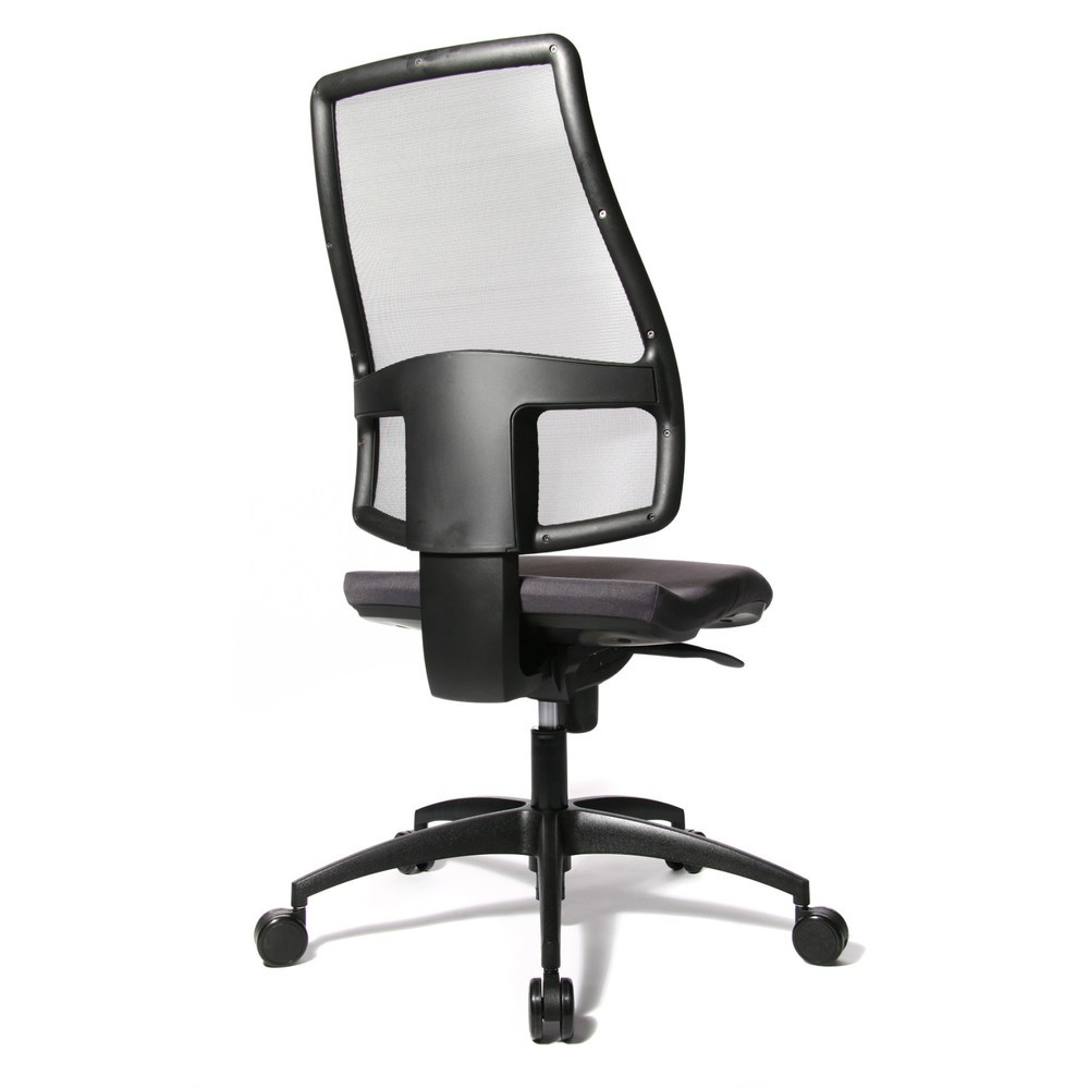 N° de l'image du produit 3 : Chaise de bureau pivotante Topstar® Syncro, dossier en mesh respirant, anthracite