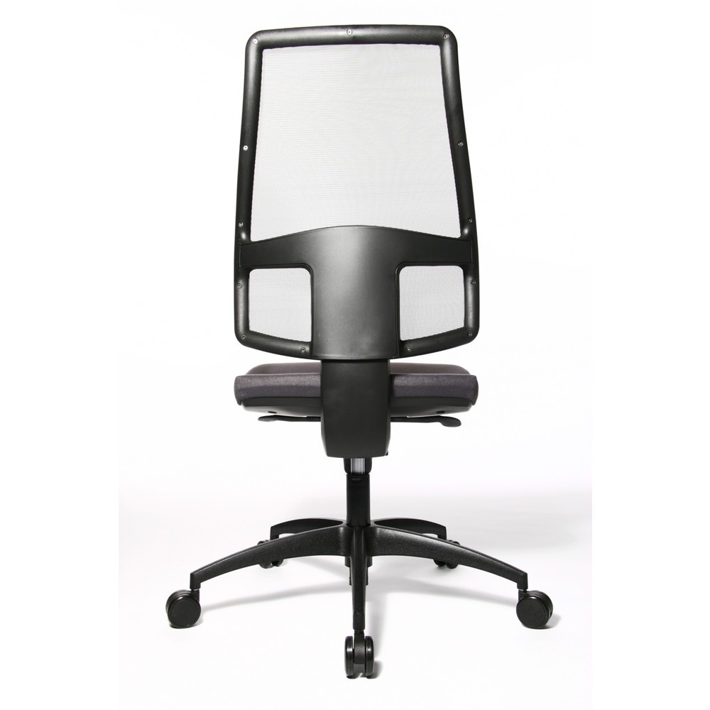 N° de l'image du produit 5 : Chaise de bureau pivotante Topstar® Syncro, dossier en mesh respirant, anthracite
