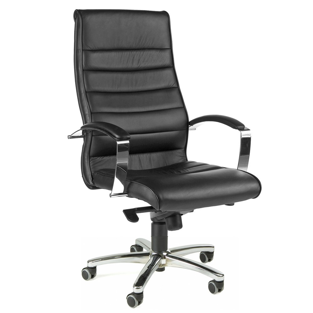 N° de l'image du produit 4 : Chaise de bureau pivotante Topstar® TD LUX 10, mécanisme de basculement Chefsessel, accoudoirs inclus, noire