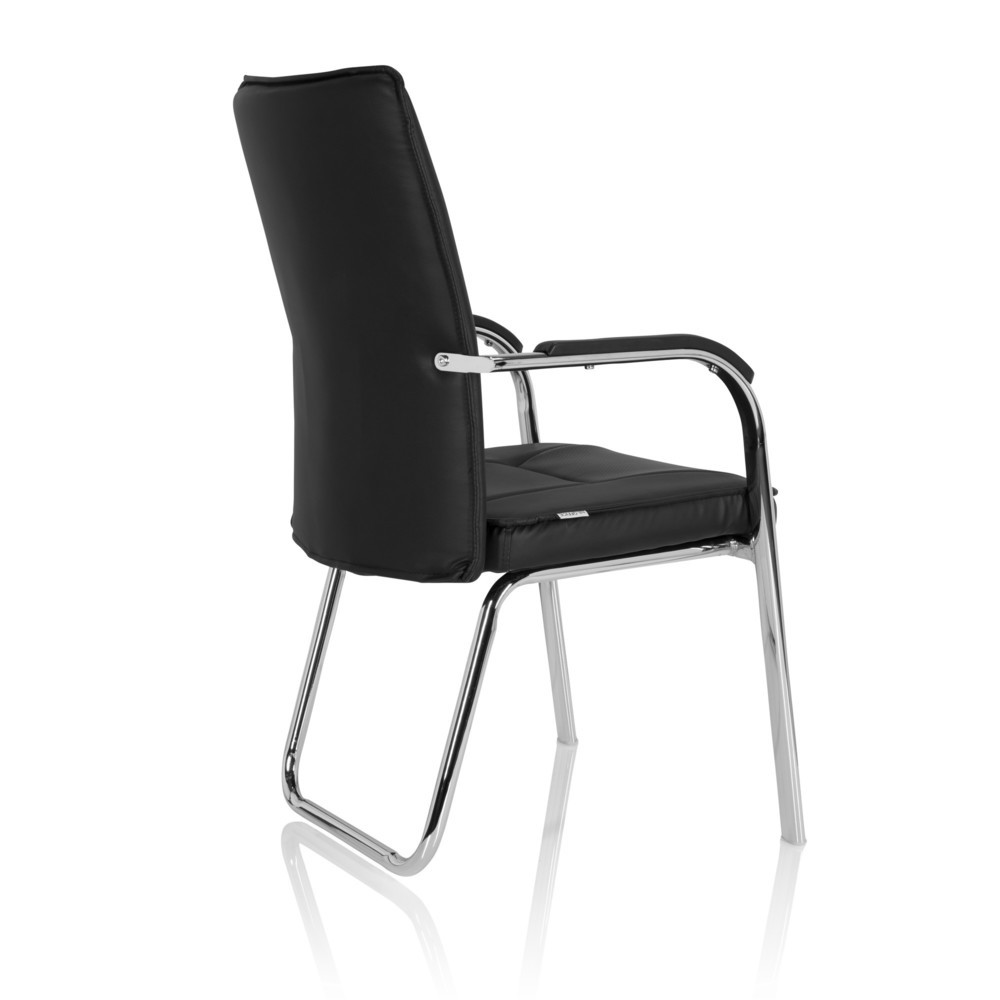 N° de l'image du produit 4 : Chaise de conférence / chaise-visiteur hjh OFFICE BANDA V PU, noir