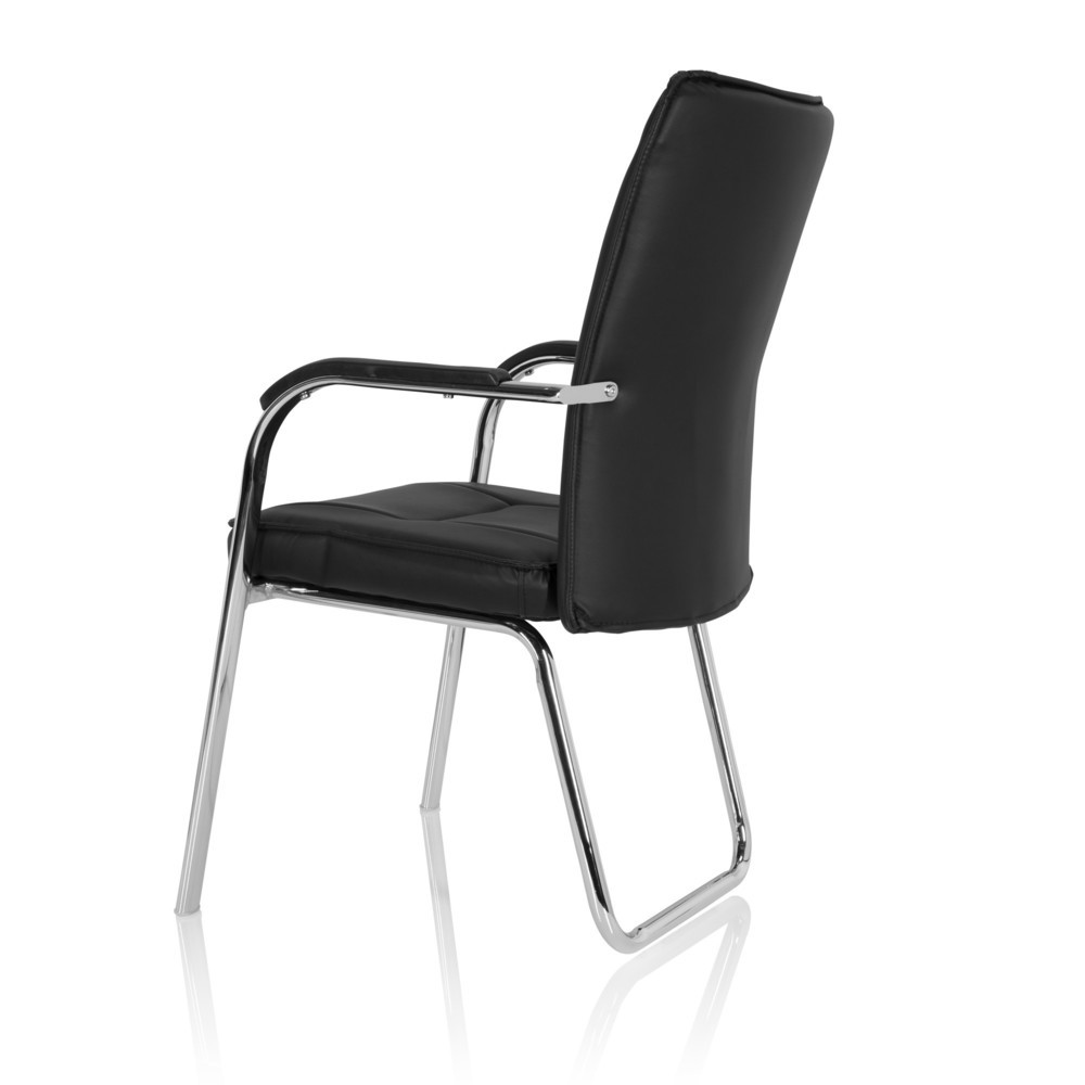 N° de l'image du produit 8 : Chaise de conférence / chaise-visiteur hjh OFFICE BANDA V PU, noir