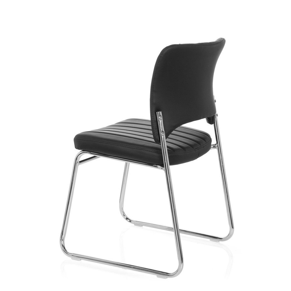 N° de l'image du produit 8 : Chaise de conférence / chaise-visiteur hjh OFFICE CASPI V PU, noir